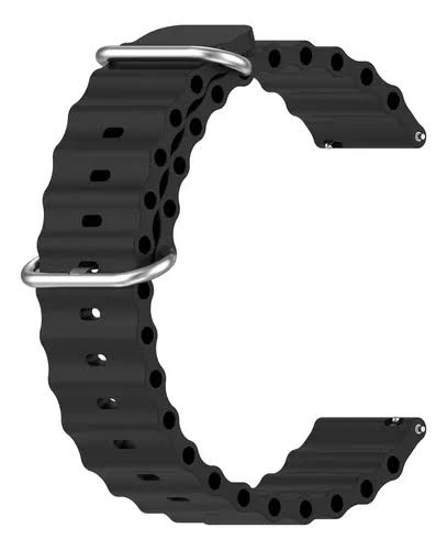 Pulseira Ocean Preta Para Smartwatch Séries Ultra 49mm