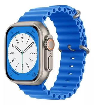 Pulseira Ocean Azul Para Smartwatch Séries Ultra 49mm