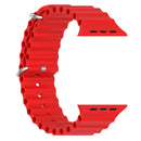 Pulseira Ocean Vermelha Para Smartwatch Séries Ultra 49mm