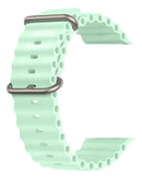 Pulseira Ocean Verde Claro Para Smartwatch Séries Ultra 49mm