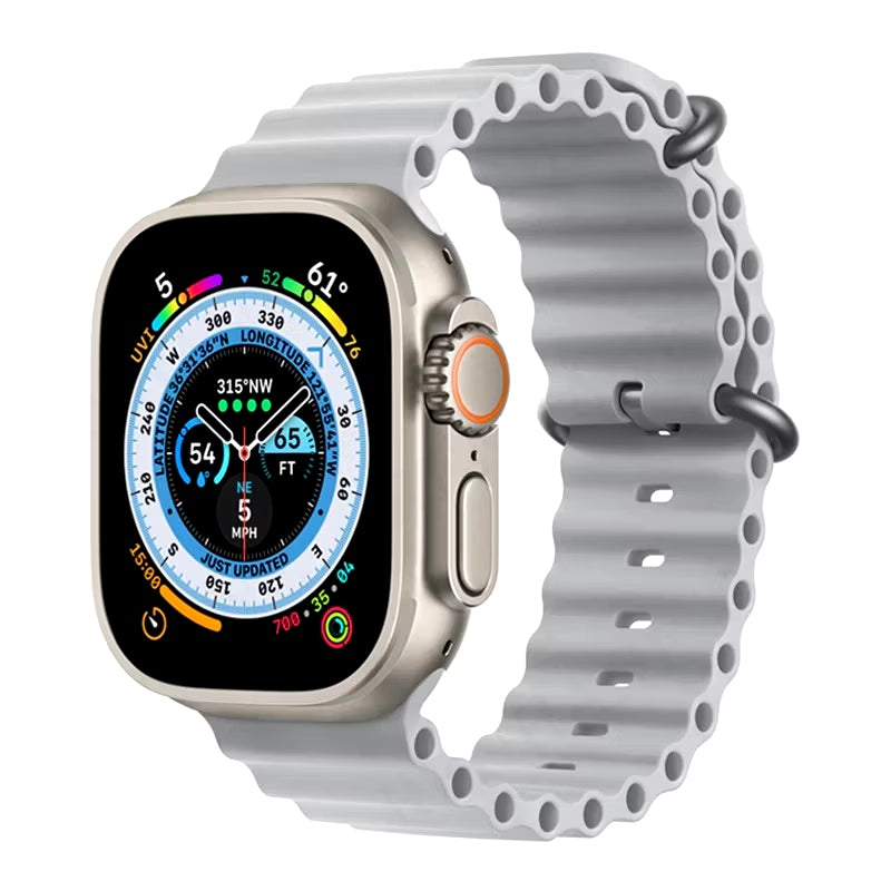 Pulseira Ocean Cinza Para Smartwatch Séries Ultra 49mm