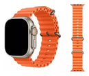 Pulseira Ocean Laranja Para Smartwatch Séries Ultra 49mm