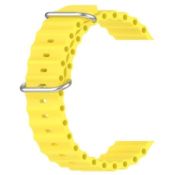 Pulseira Ocean Amarela Para Smartwatch Séries Ultra 49mm