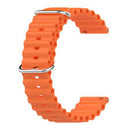 Pulseira Ocean Laranja Para Smartwatch Séries Ultra 49mm