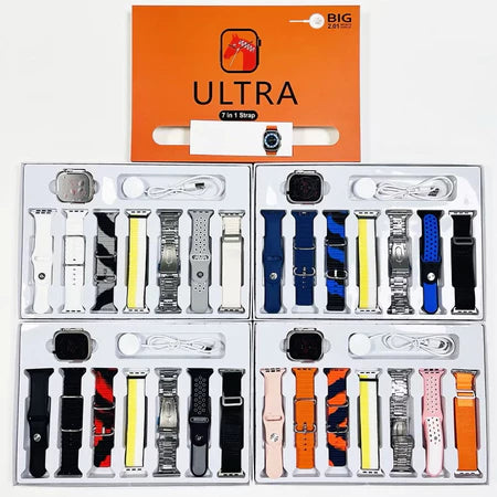 Smartwatch + 7 Alças (49mm) Tela Touch